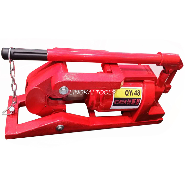 QY48 20T hydraulinen vaijerileikkuri / teräskaapelileikkuri 0,3L öljytilavuus