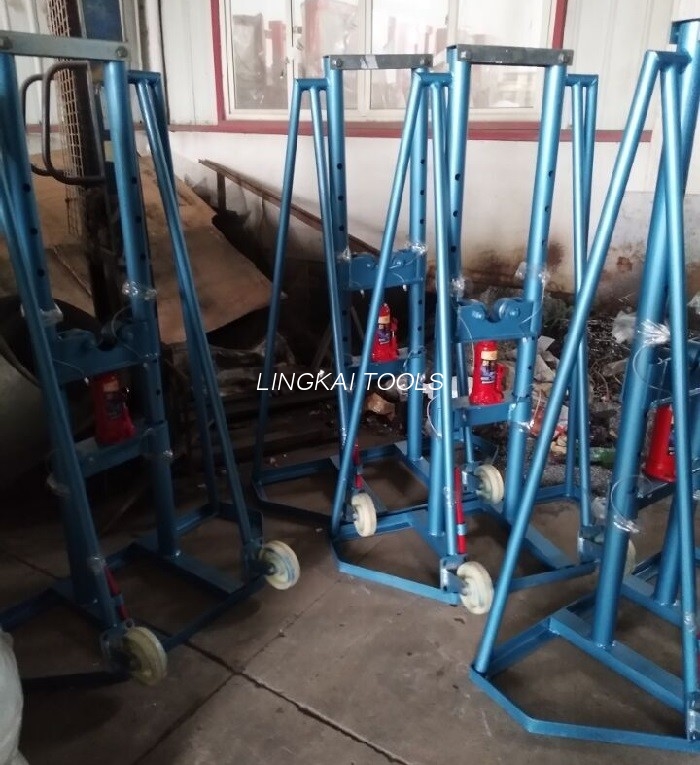 Karatanko Hydraulinen High Lift Jack -telineet 10T kaapelikelan kantamiseen