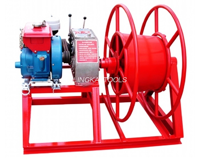 3600 rpm Nopeus 5 Tonnin Power Puller Vinssin vaijerin kiinnitys GX160-bensiinimoottorilla
