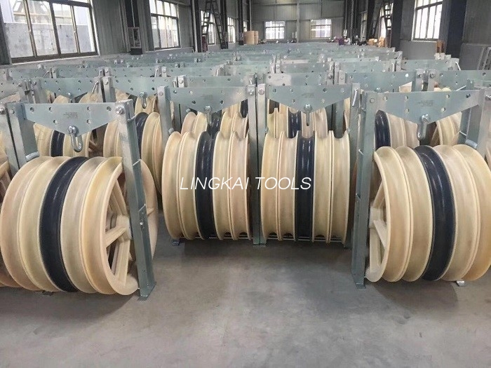 Räätälöity vaijerin hihnapyörä lohko Nylon hihnapyörä 1-3 pyörän halkaisija 1160 mm